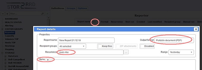 Reporter configuration 1