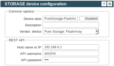 PureStorage FlashArray Storage management